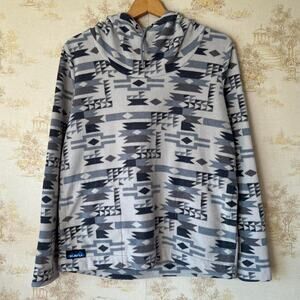 Kavu Bella Coola Aztec Southwest fleece pullover hoodie Size S